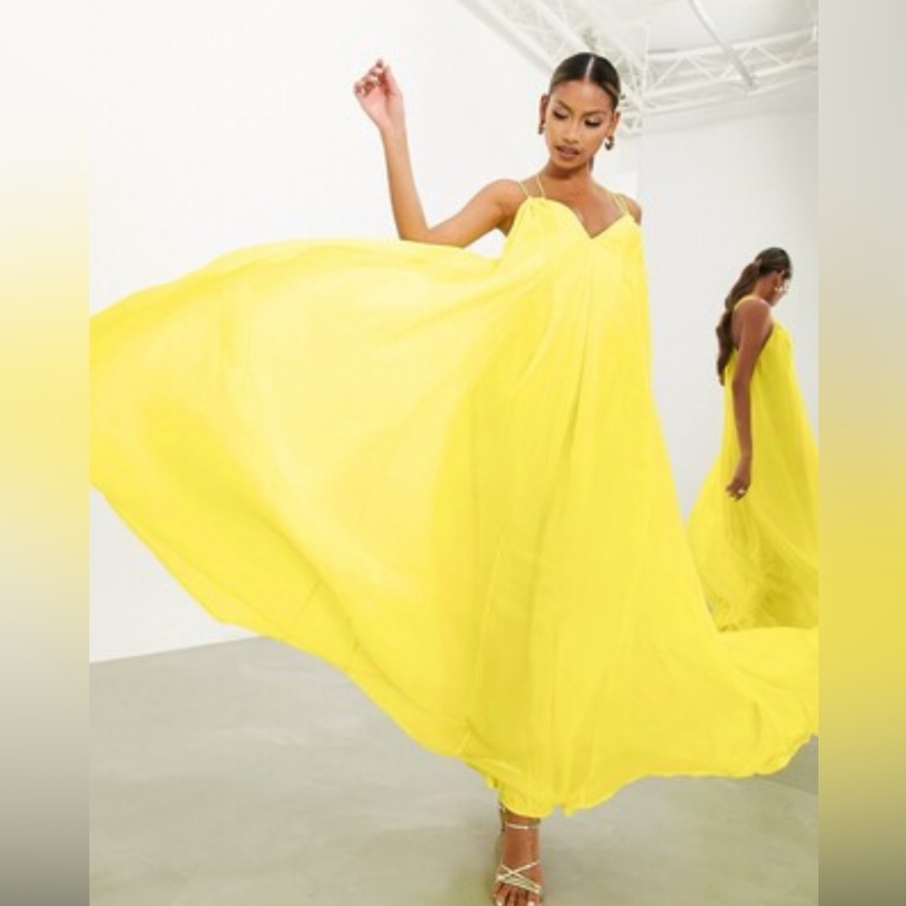 ASOS EDITION chiffon cami maxi dress